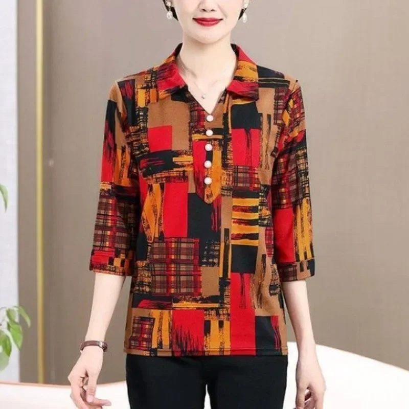 2023 Autumn and Winter Women's Pullover Turn Down Collar Printing Button Priming Loose Fashion Casual Elegant Long Sleeve Tops
2023 Autumn and Winter Women's Pullover Turn Down Collar Printing Button Priming Loose Fashion Casual Elegant Long Sleeve Tops