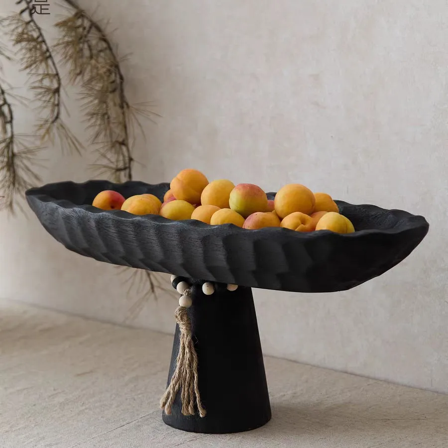 Wabi Sandy Wind Retro Fruit Plate B & B Hotel Living Room Premium Decorations Ornament Solid Wood Old High Foot Plate
Wabi Sandy Wind Retro Fruit Plate B & B Hotel Living Room Premium Decorations Ornament Solid Wood Old High Foot Plate