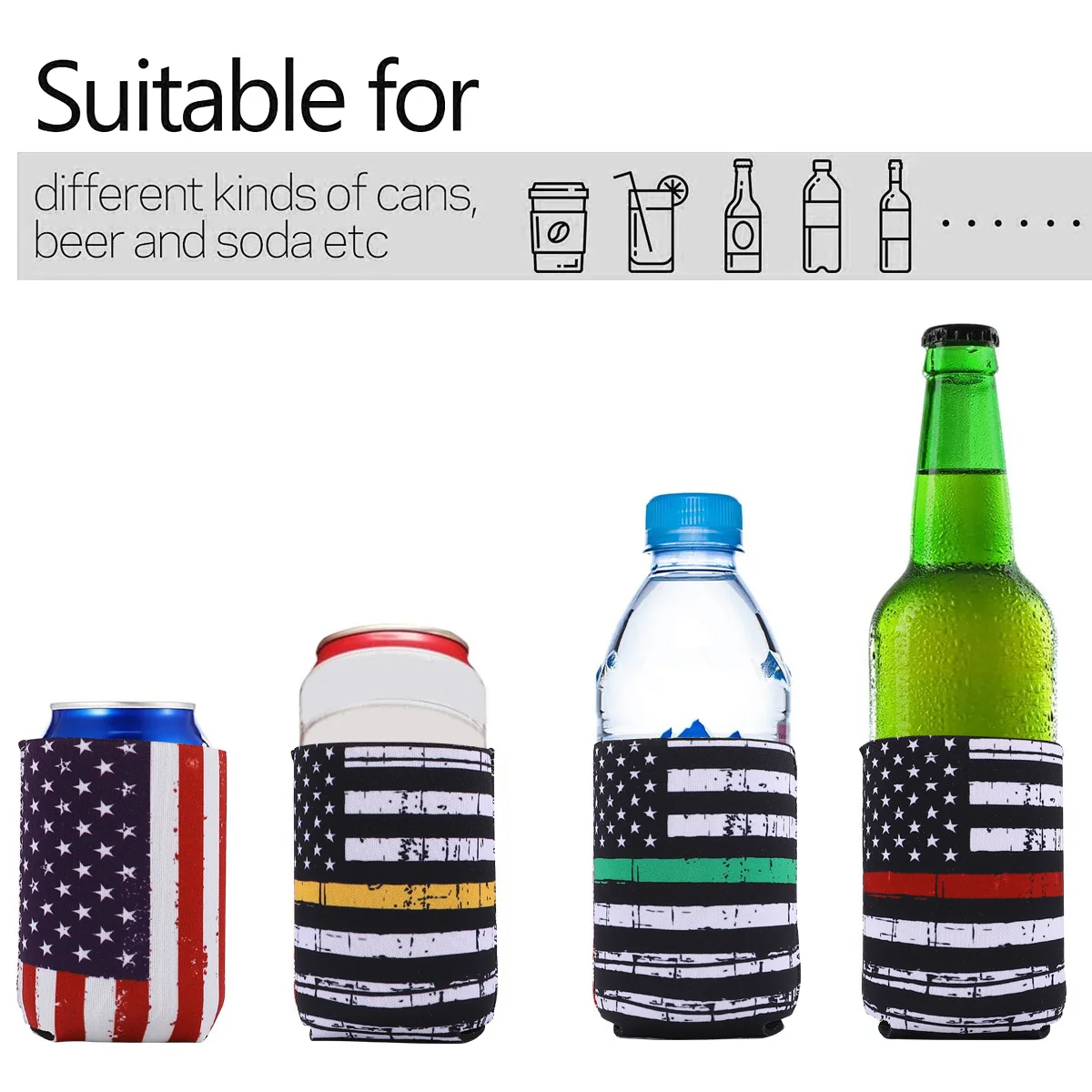 4pcs 330Ml Neoprene Bottle Sleeve Insulated Can Cover For Vacuum Cup Coffee Drink Car Office Outdoor Use Water Bottle Cover Can
4pcs 330Ml Neoprene Bottle Sleeve Insulated Can Cover For Vacuum Cup Coffee Drink Car Office Outdoor Use Water Bottle Cover Can