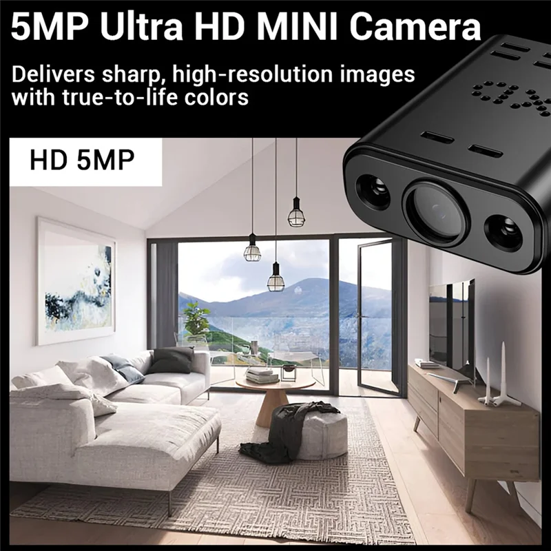 ELECT-5MP Mini WIFI Camera IP Remote Monitoring Camcorders Human Tracking Camera Protable Cam
ELECT-5MP Mini WIFI Camera IP Remote Monitoring Camcorders Human Tracking Camera Protable Cam