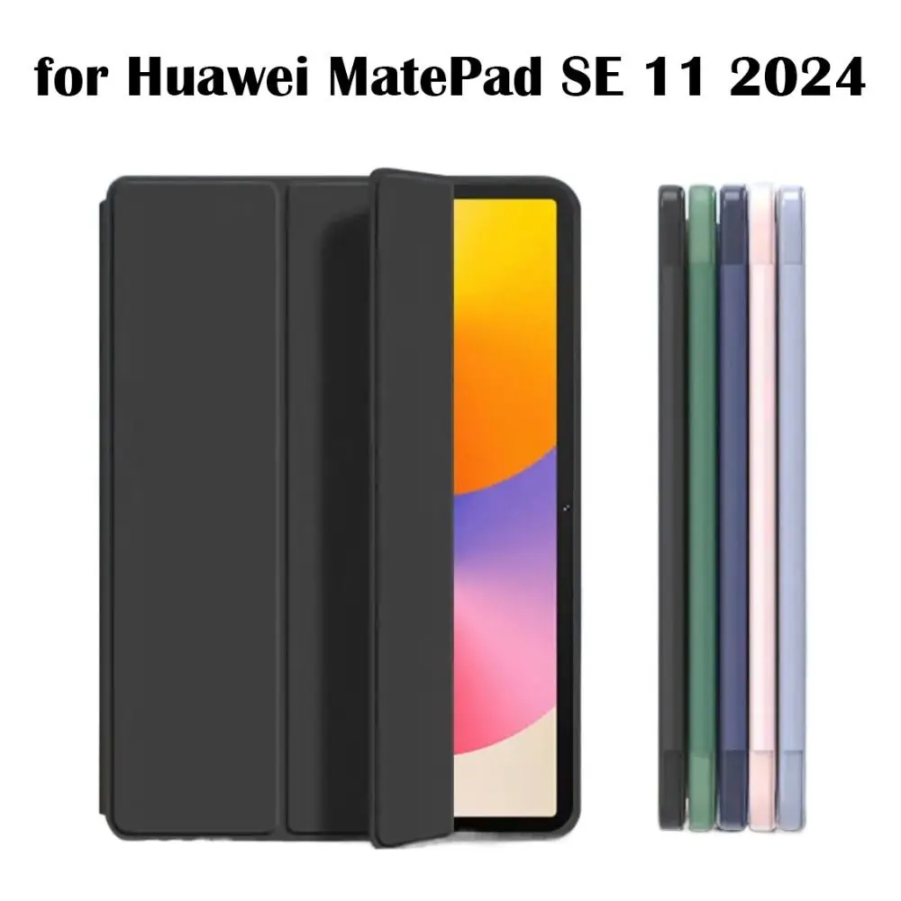 Auto Sleep/Wake Tablet Case Tri-Folding Stand Smart Tablet Funda TPU PU Leather Protective Shell for Huawei MatePad SE 11 2024
Auto Sleep/Wake Tablet Case Tri-Folding Stand Smart Tablet Funda TPU PU Leather Protective Shell for Huawei MatePad SE 11 2024