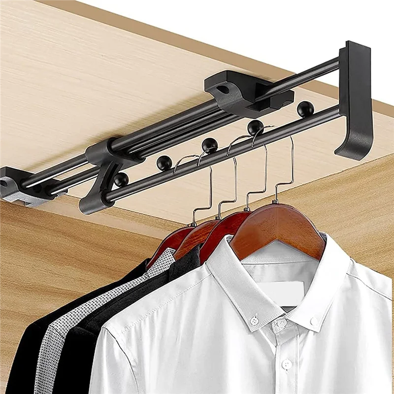 Pack Of 2 Adjustable Clothes Rail Hanger For Pull-Out Clothes Hanger Extendible For Wardrobe
Pack Of 2 Adjustable Clothes Rail Hanger For Pull-Out Clothes Hanger Extendible For Wardrobe