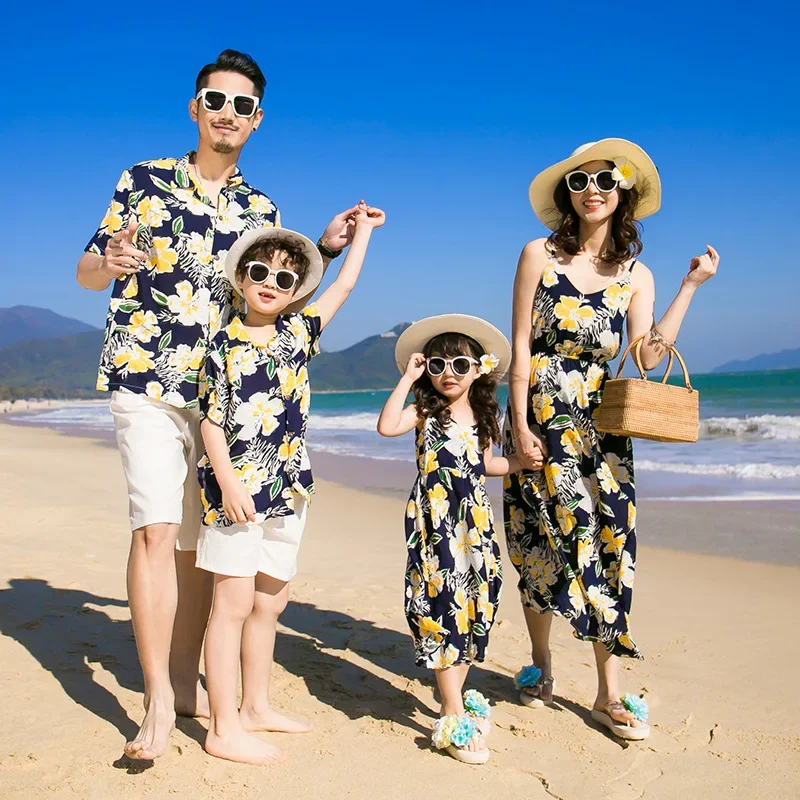 Beach Family Set Vacation 2025 Mommy and Daughter Matching Dress Father and Son Floral Shirts Outfits Mom and Girl Boy Clothes
Beach Family Set Vacation 2025 Mommy and Daughter Matching Dress Father and Son Floral Shirts Outfits Mom and Girl Boy Clothes