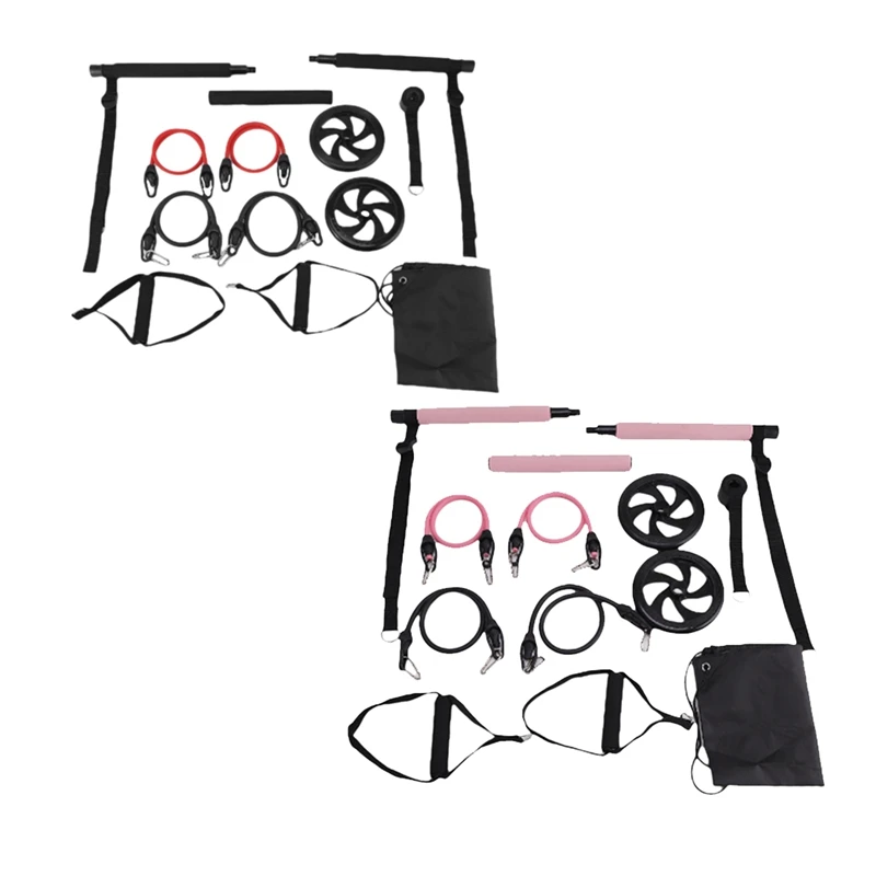 Pilates Bar Kit+Resistance Bands,Pilates Equipment Exercise Bar With Ab Roller, Portable Home Gym Yoga Fitness Bar
Pilates Bar Kit+Resistance Bands,Pilates Equipment Exercise Bar With Ab Roller, Portable Home Gym Yoga Fitness Bar