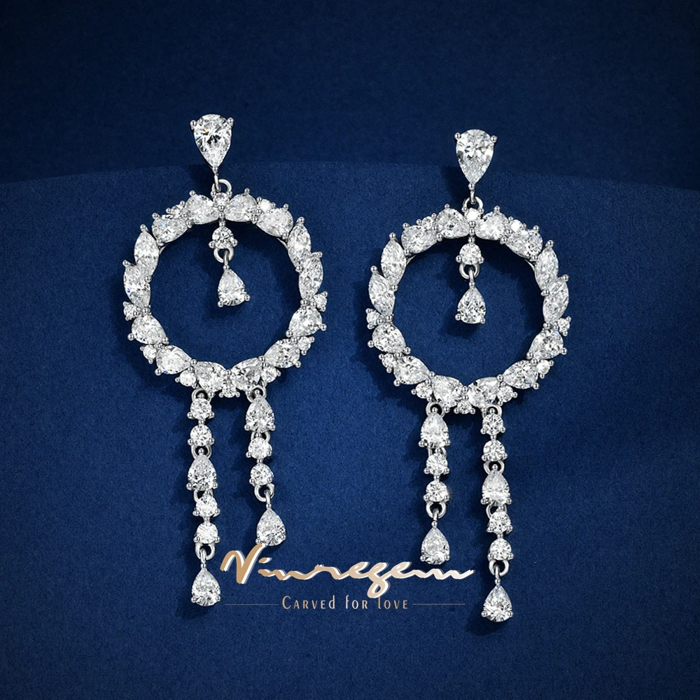 Vinregem Sparkling Lab Created Sapphire Gemstone Tassel Drop Earrings Studs 925 Sterling Silver Fine Jewelry Anniversary Gifts
Vinregem Sparkling Lab Created Sapphire Gemstone Tassel Drop Earrings Studs 925 Sterling Silver Fine Jewelry Anniversary Gifts