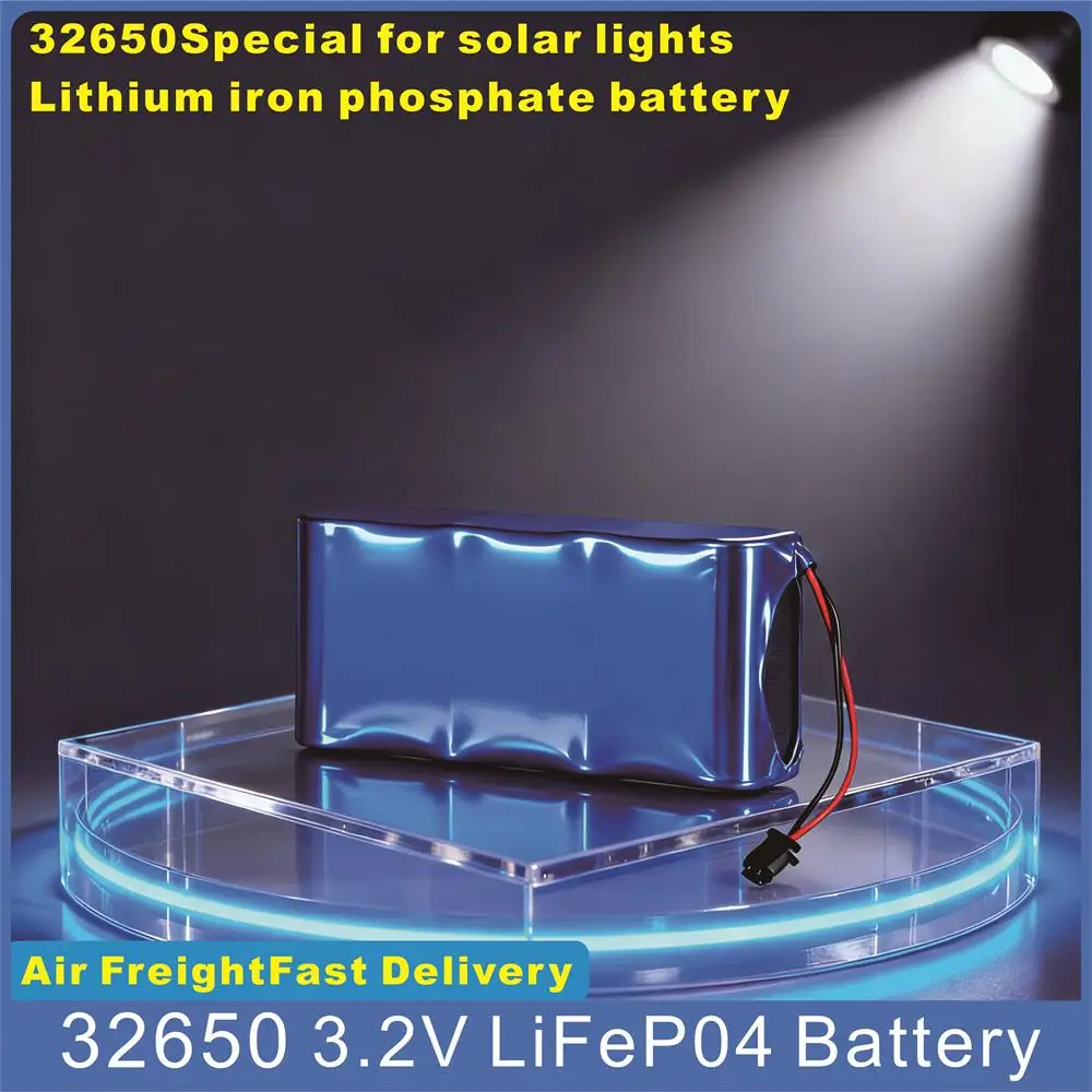 Original 32650 3.2V LiFePO4 Battery Large Capacity Lithium Battery Solar Street Lamp Floodlight Battery with Protection Panel
Original 32650 3.2V LiFePO4 Battery Large Capacity Lithium Battery Solar Street Lamp Floodlight Battery with Protection Panel