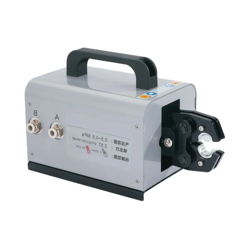 6.8T Pneumatic 304/314 Stainless Steel Terminal Lugs Crimping Machine Equip with 7 Pairs Dies for 6~70sqmm
6.8T Pneumatic 304/314 Stainless Steel Terminal Lugs Crimping Machine Equip with 7 Pairs Dies for 6~70sqmm
