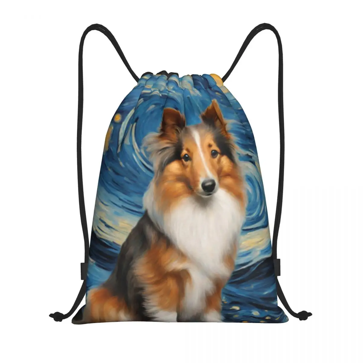 Shetland Sheepdog Dog In A Van Gogh Starry Night Backpacks Drawstring Bundle Pocket Sports Bag Book Bags for Man Woman School
Shetland Sheepdog Dog In A Van Gogh Starry Night Backpacks Drawstring Bundle Pocket Sports Bag Book Bags for Man Woman School