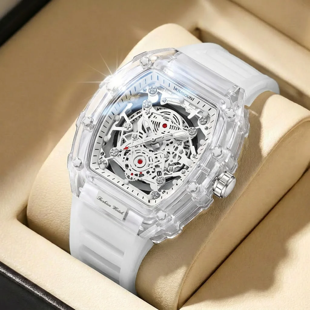 1pcs Men's silver dial silicone strap vintage fashion classic fashion details Quartz Watch for business party holiday
1pcs Men's silver dial silicone strap vintage fashion classic fashion details Quartz Watch for business party holiday