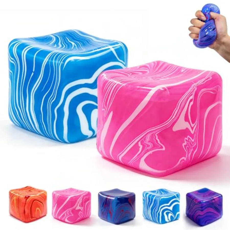2 Pack Ice Cube Squishy Stress Relief Cube, 2.2 Inch Sensory Squeeze Cubes, Anxiety Relief Fidget Toys for Adults and Students,
2 Pack Ice Cube Squishy Stress Relief Cube, 2.2 Inch Sensory Squeeze Cubes, Anxiety Relief Fidget Toys for Adults and Students,