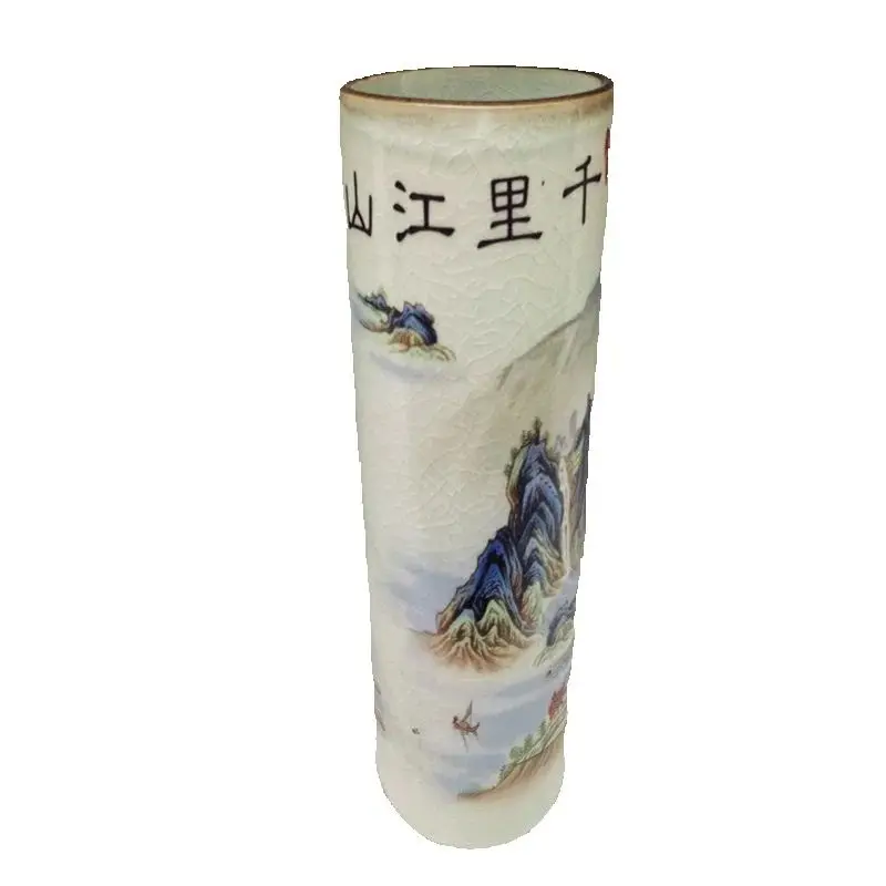 Pastel Thousand Mile Landscape Pattern Vase China Old Porcelain Collection Antique Decorative Artware
Pastel Thousand Mile Landscape Pattern Vase China Old Porcelain Collection Antique Decorative Artware