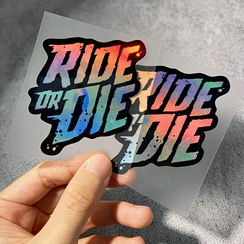 2PCS Reflective Laser RIDE OR DIE Bicycle Stickers Waterproof for DIY Road Bike Top Tube Frame Motorbike Helmet Vinyl Decals
2PCS Reflective Laser RIDE OR DIE Bicycle Stickers Waterproof for DIY Road Bike Top Tube Frame Motorbike Helmet Vinyl Decals