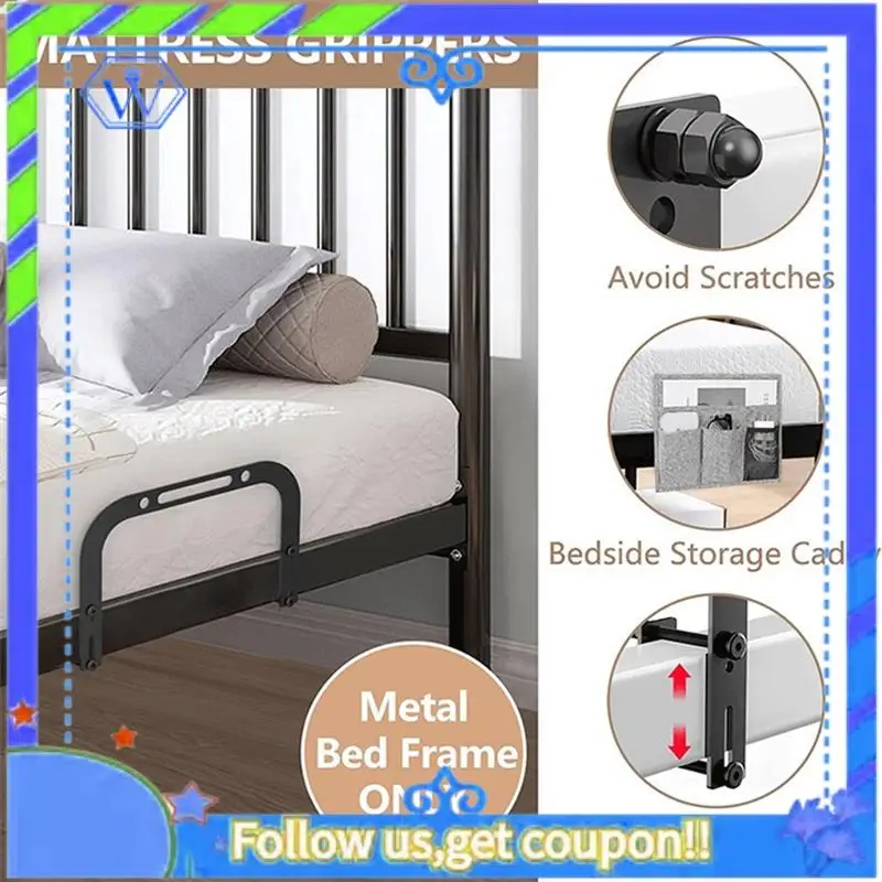 Easy To Use 2PCS Anti Non Slip Mattress Retainer Bar Holder In Place Mattress Slide Stoppers Metal Bed Gripper To Prevent Black
Easy To Use 2PCS Anti Non Slip Mattress Retainer Bar Holder In Place Mattress Slide Stoppers Metal Bed Gripper To Prevent Black