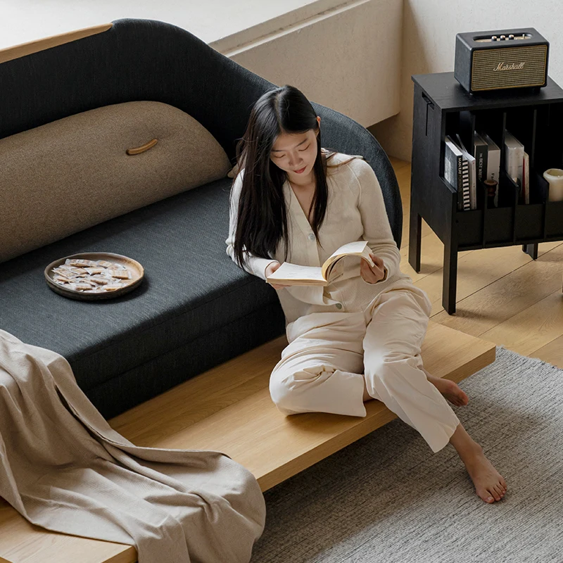 Warm sleep sofa bed small apartment living room bedroom foldable fabric solid wood sofa straight row
Warm sleep sofa bed small apartment living room bedroom foldable fabric solid wood sofa straight row