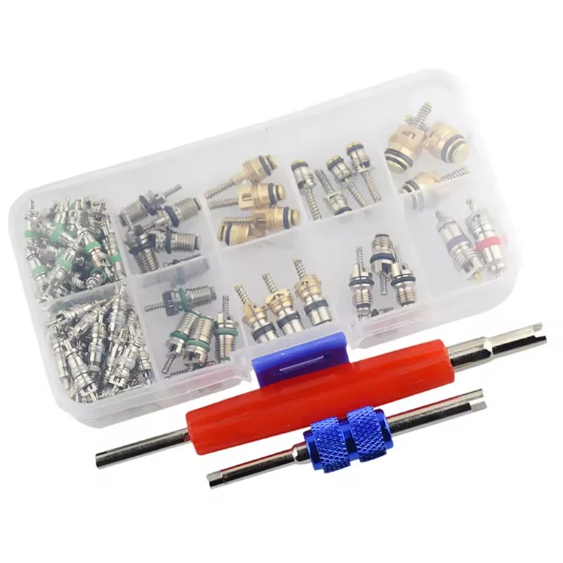 AUTO 102Pcs AC Valve Core Assortment R134A Car Air Conditioner Valve Cores Assortment Air Conditioning Assortment For Buick
AUTO 102Pcs AC Valve Core Assortment R134A Car Air Conditioner Valve Cores Assortment Air Conditioning Assortment For Buick