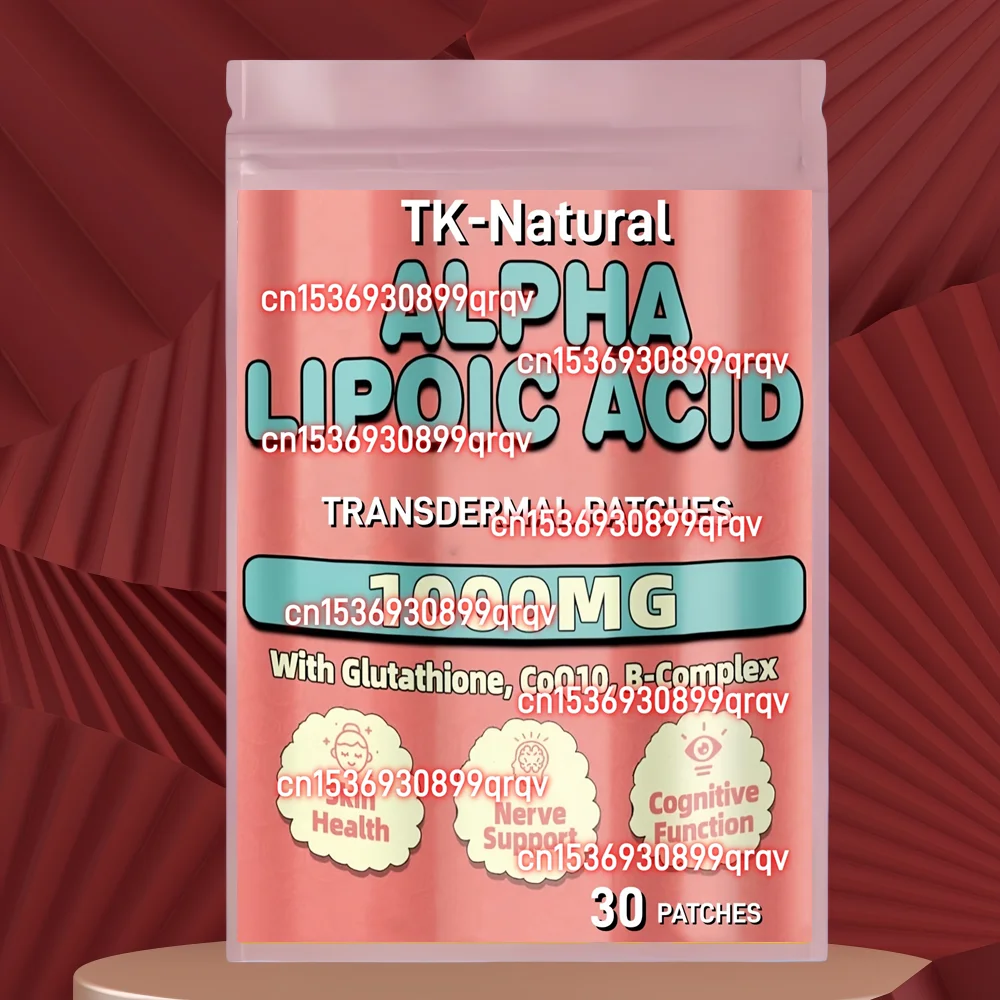 30 Patches Alpha Lipoic Acid Transdermal Patches with Glutathione,Vitamin B Complex for Antioxidant, Cognitive, Nerve* Support
30 Patches Alpha Lipoic Acid Transdermal Patches with Glutathione,Vitamin B Complex for Antioxidant, Cognitive, Nerve* Support