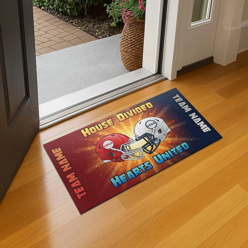 Personalized Football Doormat With Custom Team Names And Helmet Design Non Slip Entrance Decor Floor Carpet
Personalized Football Doormat With Custom Team Names And Helmet Design Non Slip Entrance Decor Floor Carpet