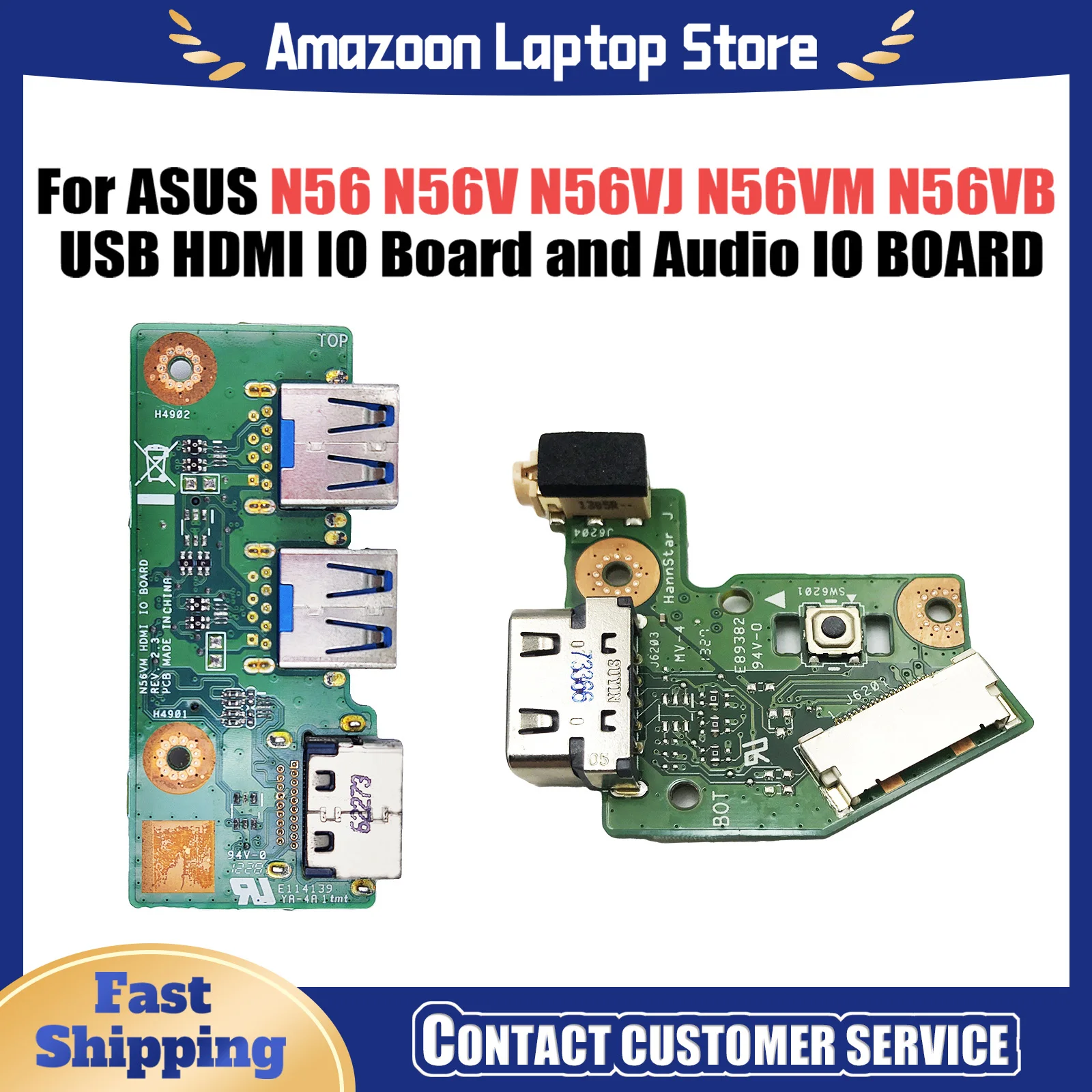 POWER BOTTON VGA BOARD For Asus N56 N56V N56VJ N56VM N56VB N56VZ N56J USB HDMI IO Board and Audio IO BOARD Fast Ship
POWER BOTTON VGA BOARD For Asus N56 N56V N56VJ N56VM N56VB N56VZ N56J USB HDMI IO Board and Audio IO BOARD Fast Ship