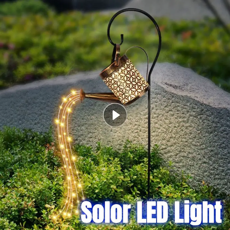 Solar Kettle Lamp Solar Powered Garden Lights Outdoor Waterproof Decorative Hollow Ou Kettle Art Lamp With LED String Lights
Solar Kettle Lamp Solar Powered Garden Lights Outdoor Waterproof Decorative Hollow Ou Kettle Art Lamp With LED String Lights