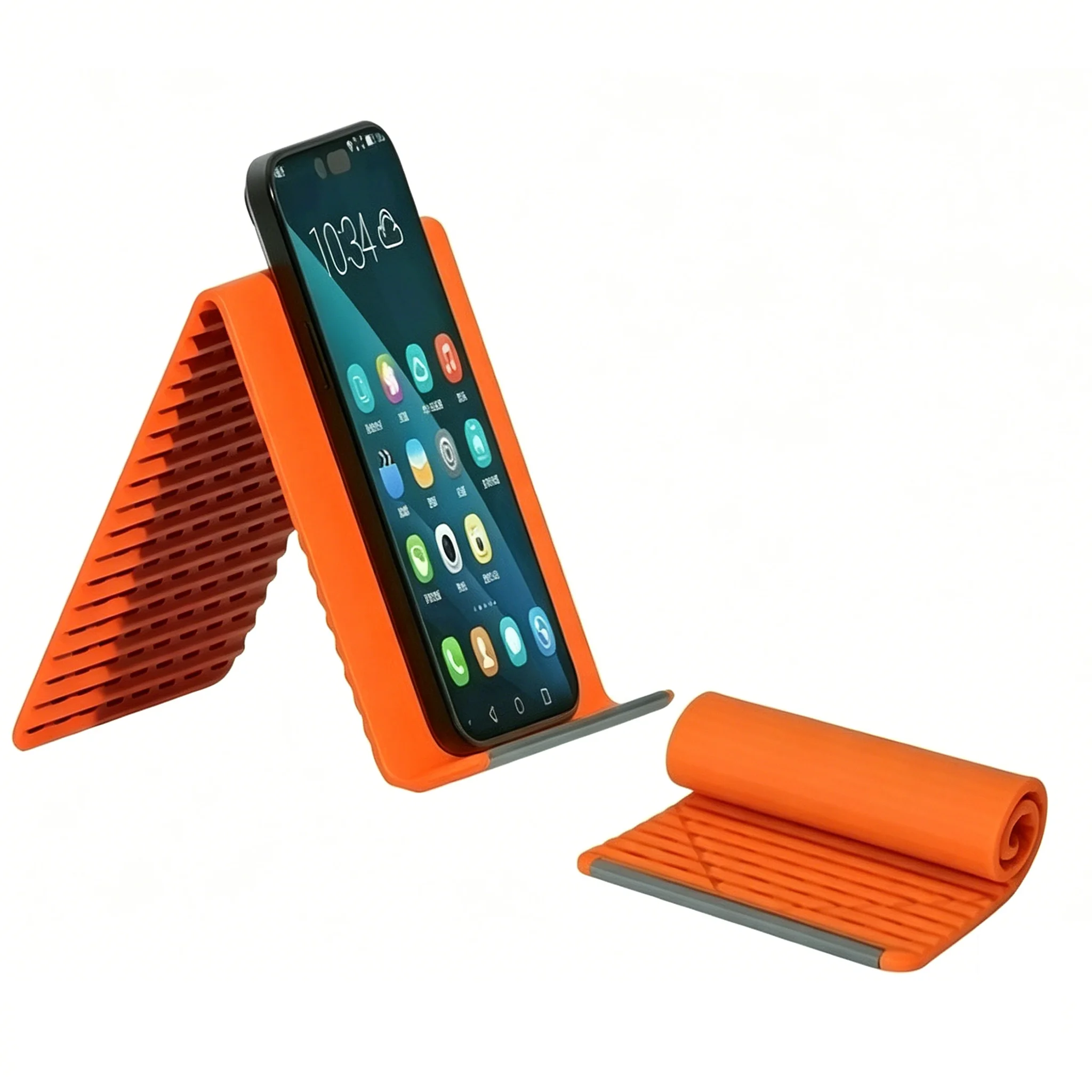 Foldable Silicone Phone Stand, Portable Flexible Holder Anti-Fall for Office Travel, Universal for Phone Tablet Supports
Foldable Silicone Phone Stand, Portable Flexible Holder Anti-Fall for Office Travel, Universal for Phone Tablet Supports