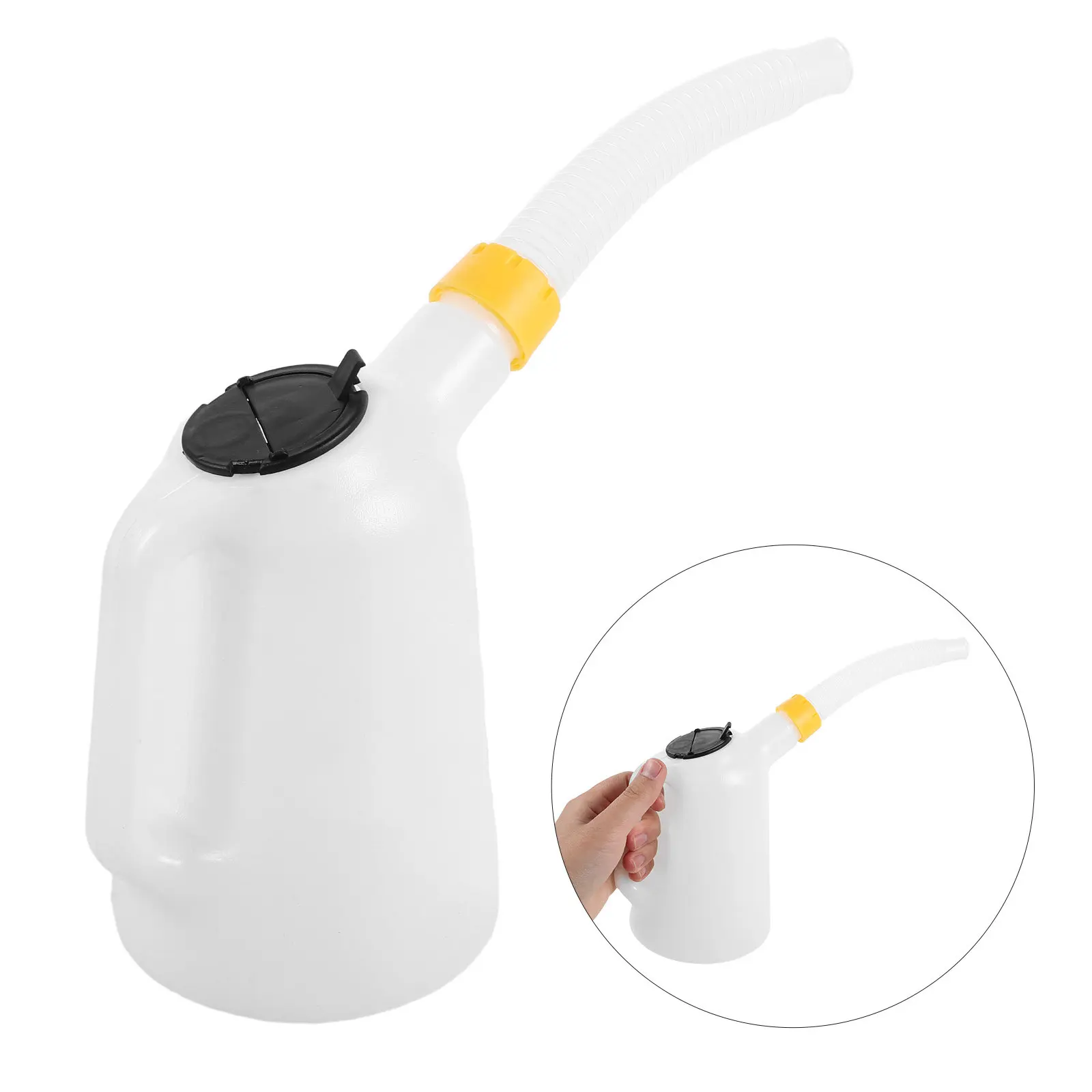 1.2L Portable Plastic Oil Can with Scale Cap Bendable Long Spout Anti-Slip Handle Leakproof Engine Oiler for Cars Boats
1.2L Portable Plastic Oil Can with Scale Cap Bendable Long Spout Anti-Slip Handle Leakproof Engine Oiler for Cars Boats