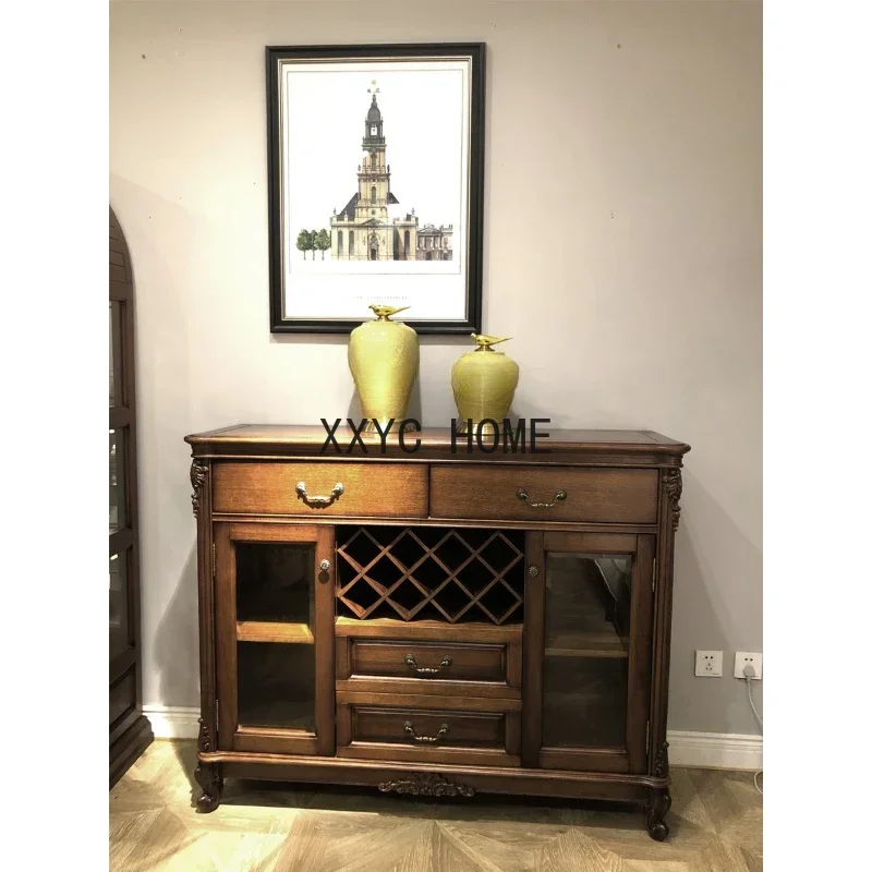 Sideboard Solid Wood Side Black Walnut Wood Sideboard Retro Cabinet Wine Cabinet
Sideboard Solid Wood Side Black Walnut Wood Sideboard Retro Cabinet Wine Cabinet