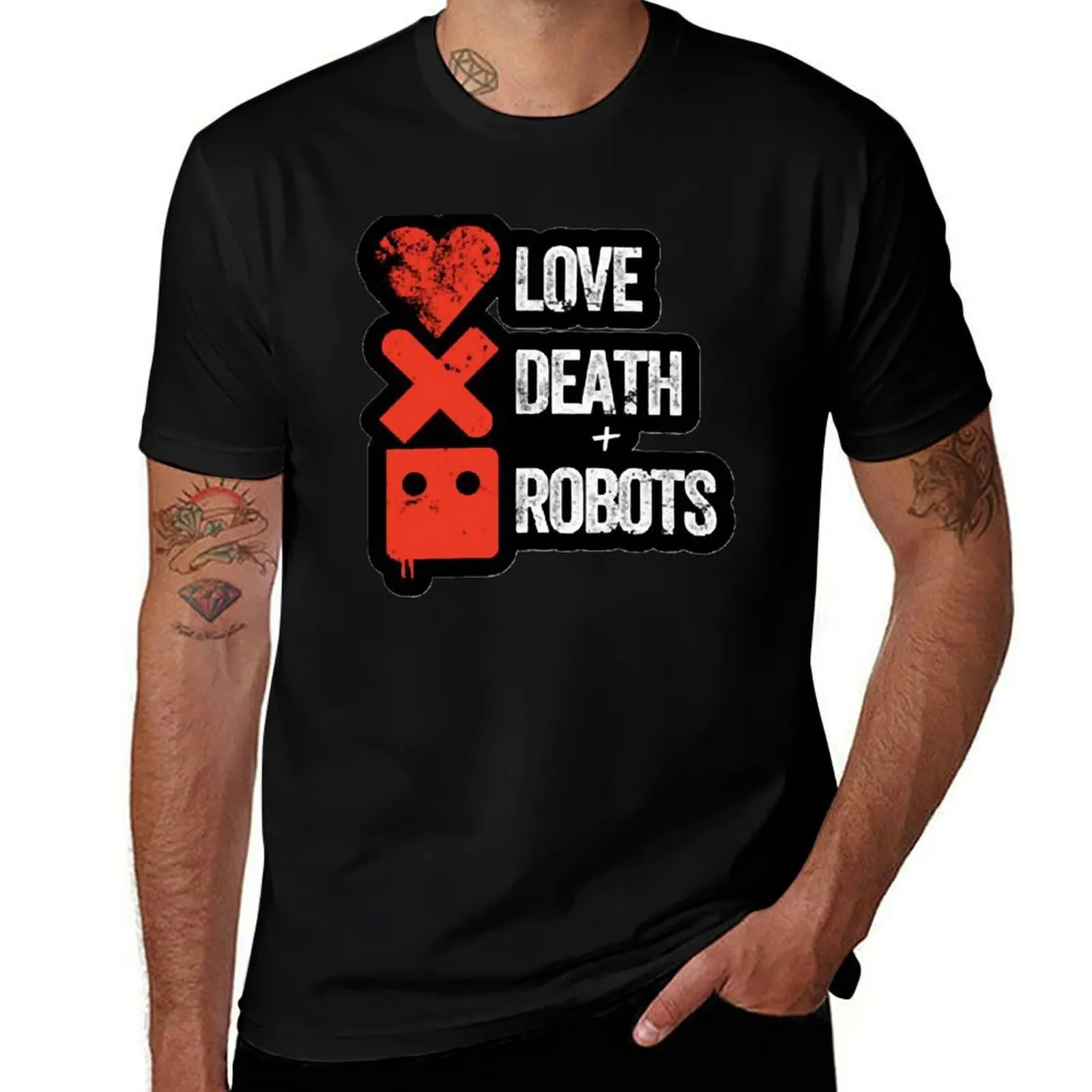 love death robots T-Shirt Art Pattern Printed Casual Top
love death robots T-Shirt Art Pattern Printed Casual Top