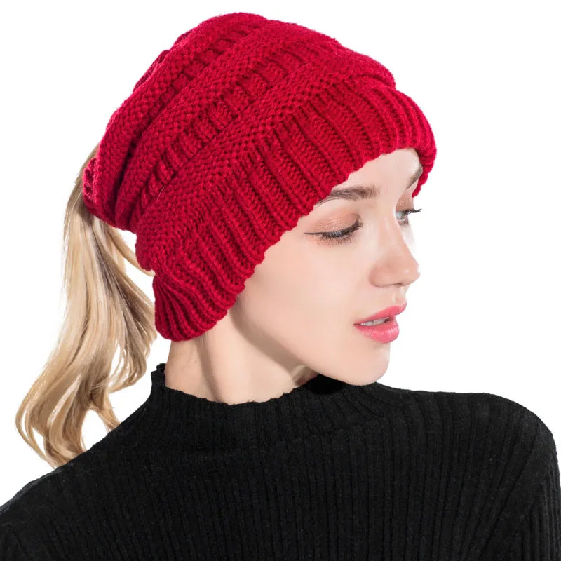 Doitbest Winter Female Ball Cap Top Hole Hat For Women Girls Hats Knitted Beanies Cap Thick Women's lady Skullies knit Beanies
Doitbest Winter Female Ball Cap Top Hole Hat For Women Girls Hats Knitted Beanies Cap Thick Women's lady Skullies knit Beanies