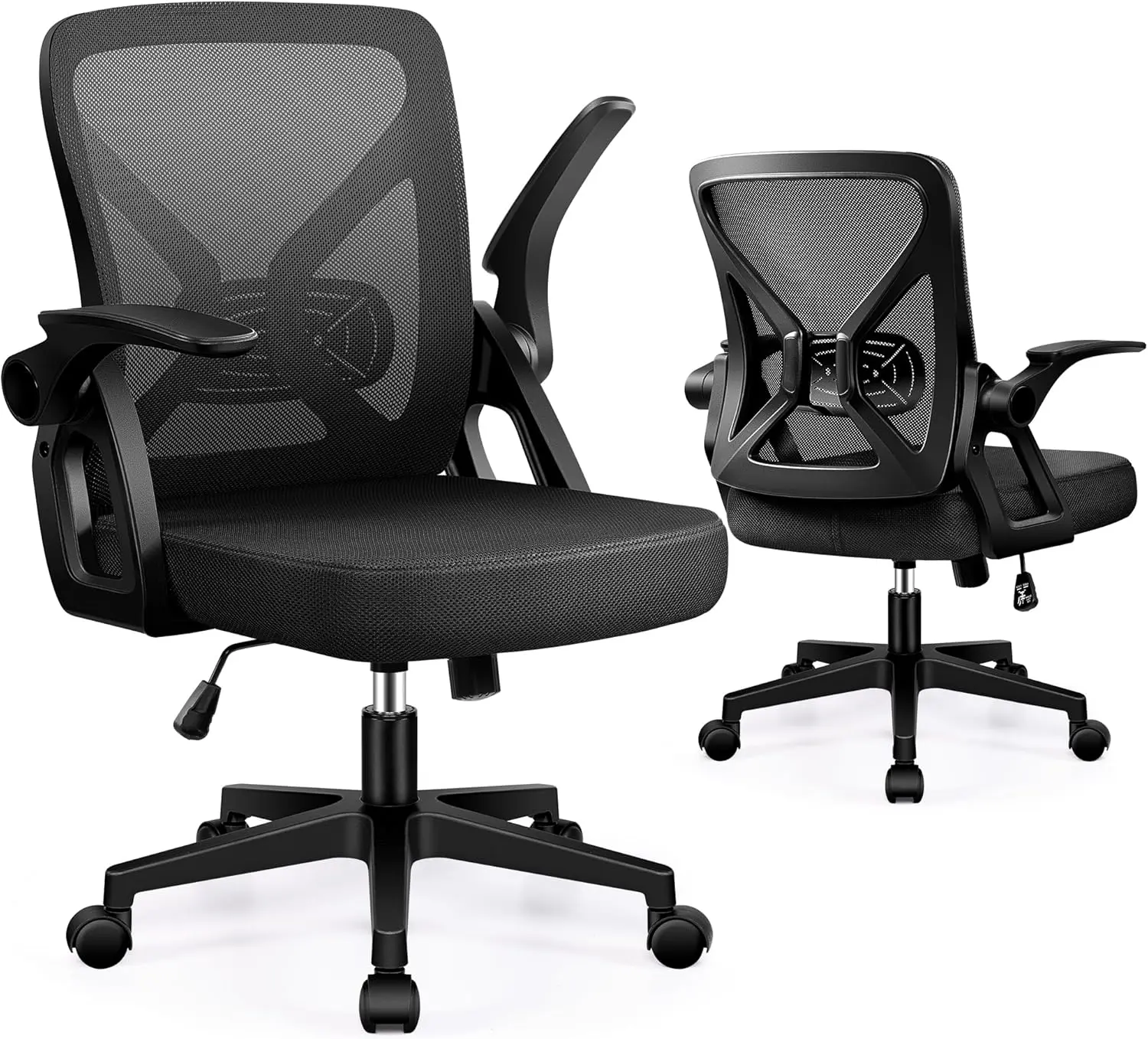 Ergonomic Mesh Office Chair with Lumbar Support, Flip-up Armrests, 300 lbs Capacity
Ergonomic Mesh Office Chair with Lumbar Support, Flip-up Armrests, 300 lbs Capacity