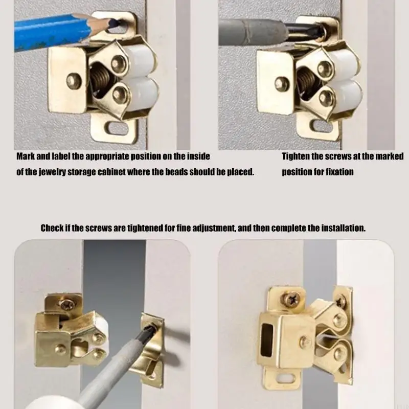 2025 New 15set Double Roller Cabinet Lock Latches Furniture Catches Cupboard Door Double Roller Catches Furniture Hardware
2025 New 15set Double Roller Cabinet Lock Latches Furniture Catches Cupboard Door Double Roller Catches Furniture Hardware