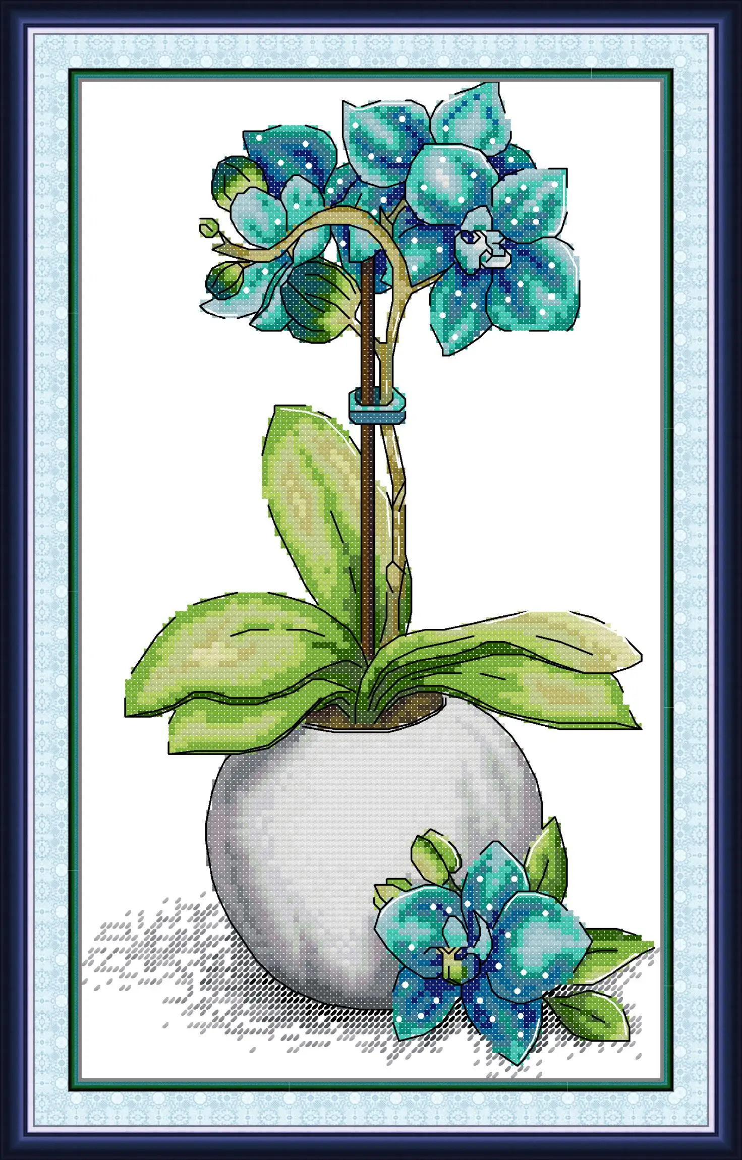 Maydear Full Cross Stitch Kit,11CT/14CT/16CT/9CT Aida Fabric,DMC Threads Sewing Pattern Embroidery Set-Cymbidium
Maydear Full Cross Stitch Kit,11CT/14CT/16CT/9CT Aida Fabric,DMC Threads Sewing Pattern Embroidery Set-Cymbidium