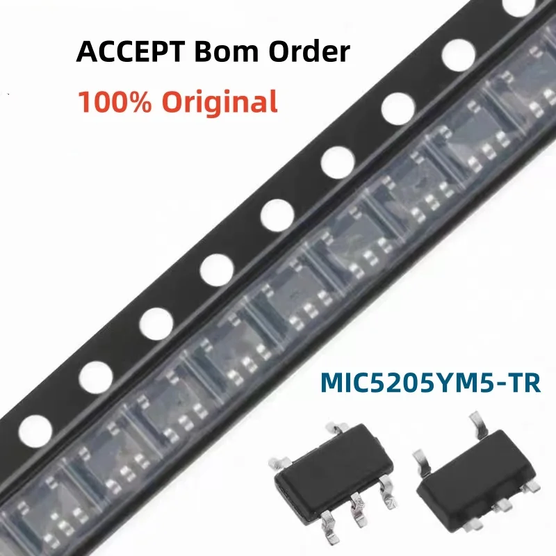 10PCS 100% New MIC5205YM5-TR MIC5219YM5-TR MIC5233YM5-TR SOT-23-5 Brand New Original Chips ic
10PCS 100% New MIC5205YM5-TR MIC5219YM5-TR MIC5233YM5-TR SOT-23-5 Brand New Original Chips ic