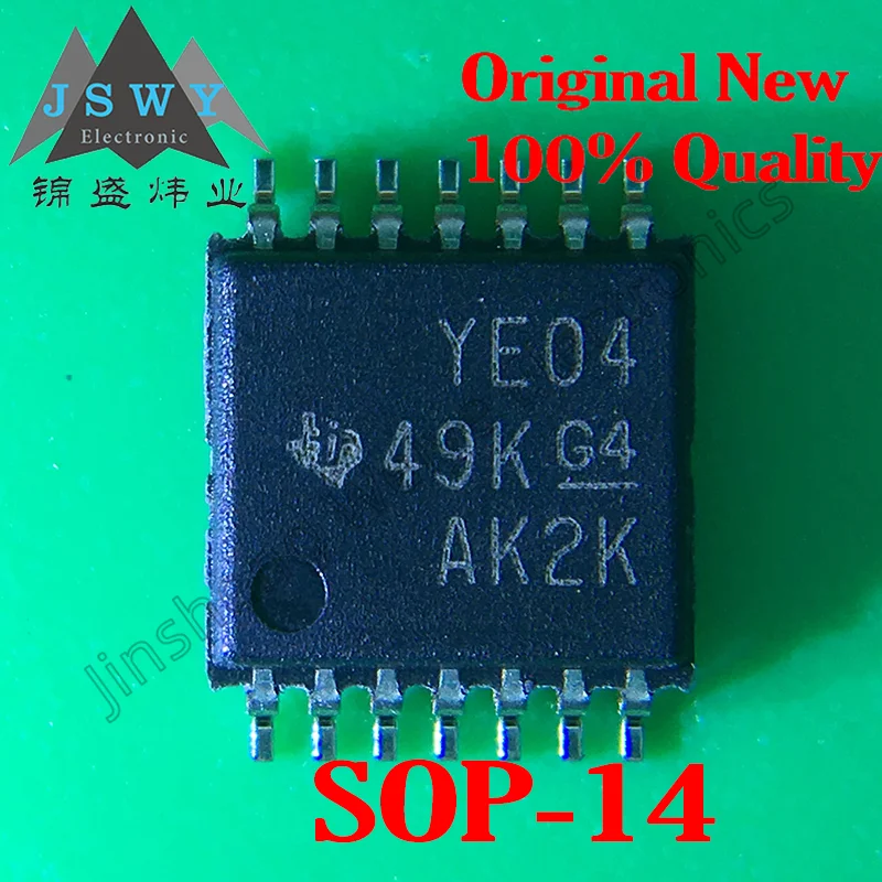 (10-20PCS) TXB0104PWR TXB0104 YE04 SOP-14 4-bit Bidirectional Voltage Level Converter/Original In Stock
(10-20PCS) TXB0104PWR TXB0104 YE04 SOP-14 4-bit Bidirectional Voltage Level Converter/Original In Stock