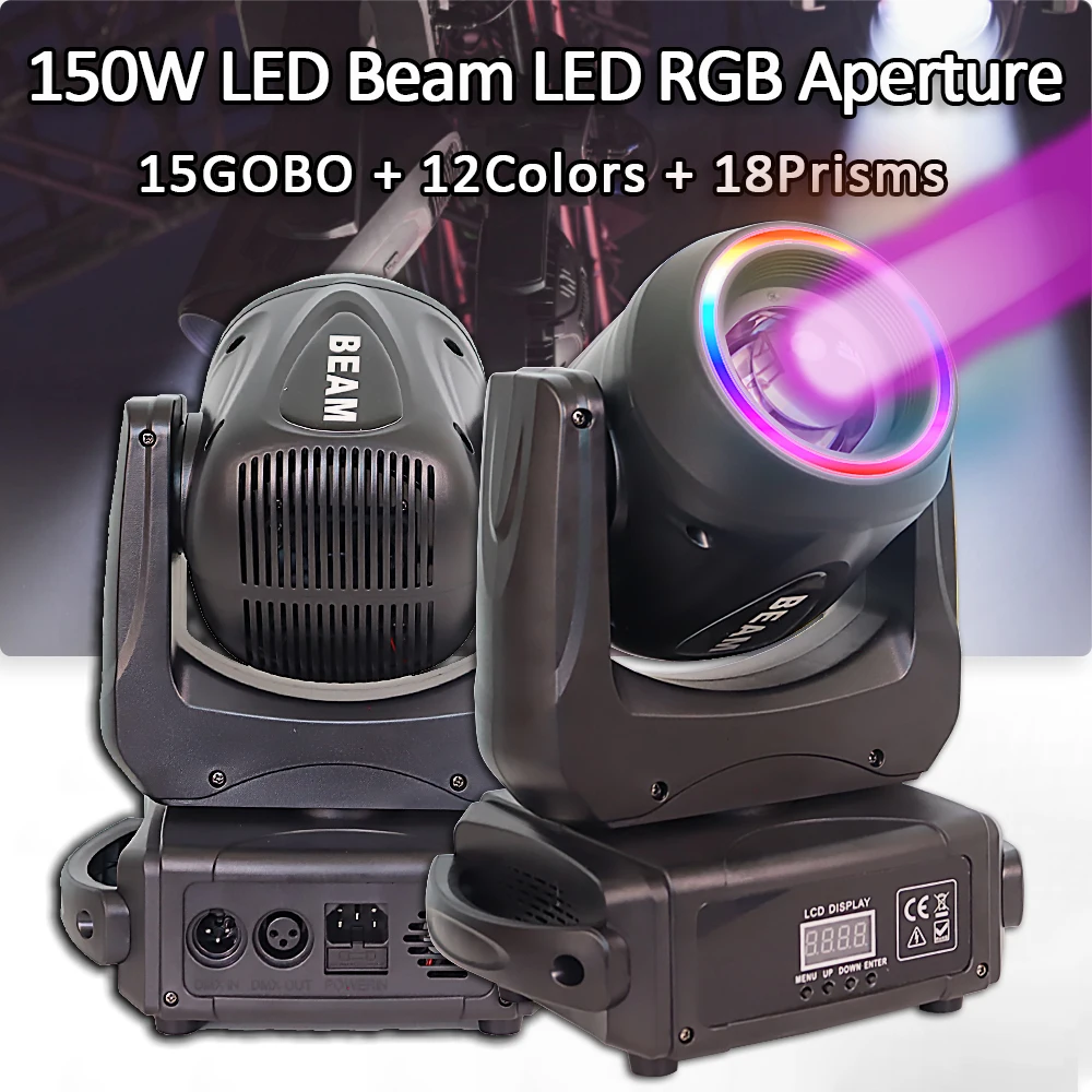 150W LED With Ring Moving Head Lights 18 Prisms LED Stage Light With Rainbow Effect for Wedding Christmas Birthday DJ Disco KTV
150W LED With Ring Moving Head Lights 18 Prisms LED Stage Light With Rainbow Effect for Wedding Christmas Birthday DJ Disco KTV
