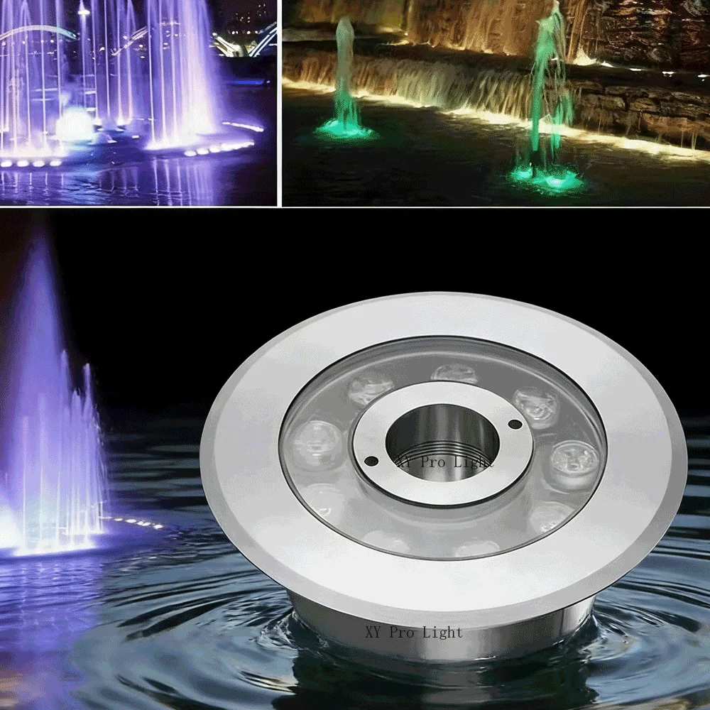 RGB LED светильник для фонтана, IP68 водонепроницаемый, AC12V 6W 9W 12W, встраиваемый в грунт, для термальных источников, подводный светильник, ландшафтный светильник
RGB LED светильник для фонтана, IP68 водонепроницаемый, AC12V 6W 9W 12W, встраиваемый в грунт, для термальных источников, подводный светильник, ландшафтный светильник