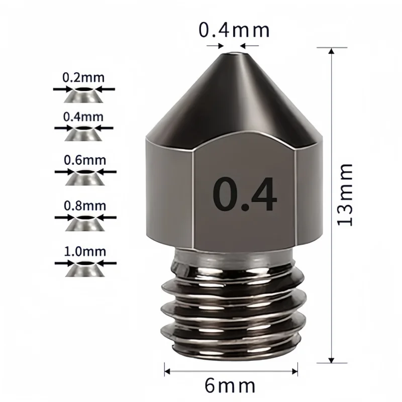Creality MK8 Full Size Hardened Steel Nozzles Kit, 5pcs 0.4mm Brass Nozzles with DIY Tools Storage Box,for Ender 3 Ender 5 CR-10
Creality MK8 Full Size Hardened Steel Nozzles Kit, 5pcs 0.4mm Brass Nozzles with DIY Tools Storage Box,for Ender 3 Ender 5 CR-10