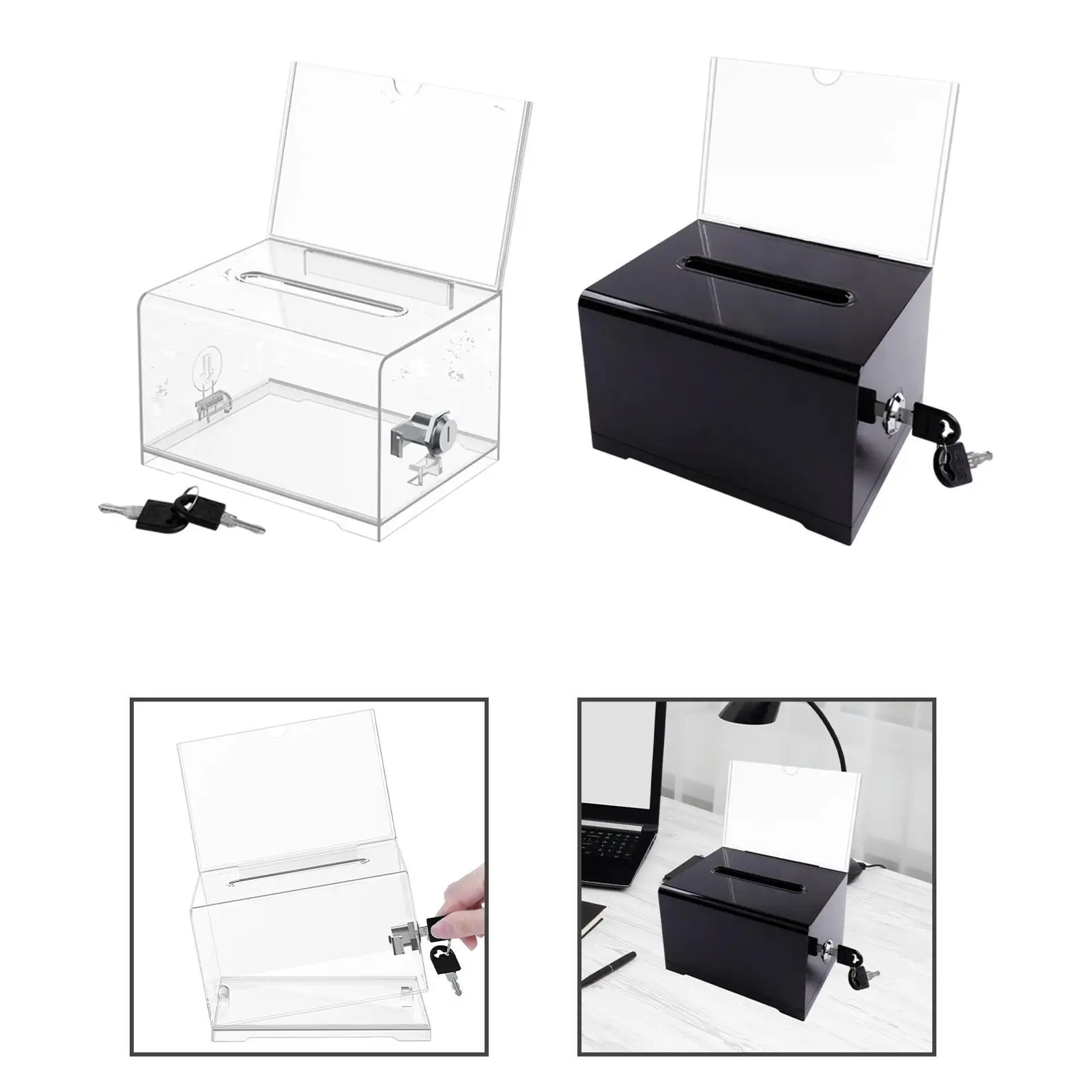 Business Card Collection Box Acrylic Donation Case for Charity Tabletop Shop
Business Card Collection Box Acrylic Donation Case for Charity Tabletop Shop