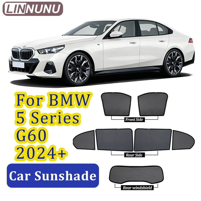 LINNUNU Magnetic Car sunshade For BMW 5 Series G60 Side Window Mesh Curtain Summer Sun Shade UV Protection privac accessories
LINNUNU Magnetic Car sunshade For BMW 5 Series G60 Side Window Mesh Curtain Summer Sun Shade UV Protection privac accessories