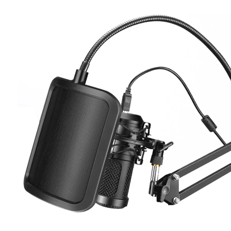 Professional Pop Filter Mic Screen With Metal Mesh Compact Shield Windscreen For Vocal Recording Microphone Drop Shipping
Professional Pop Filter Mic Screen With Metal Mesh Compact Shield Windscreen For Vocal Recording Microphone Drop Shipping