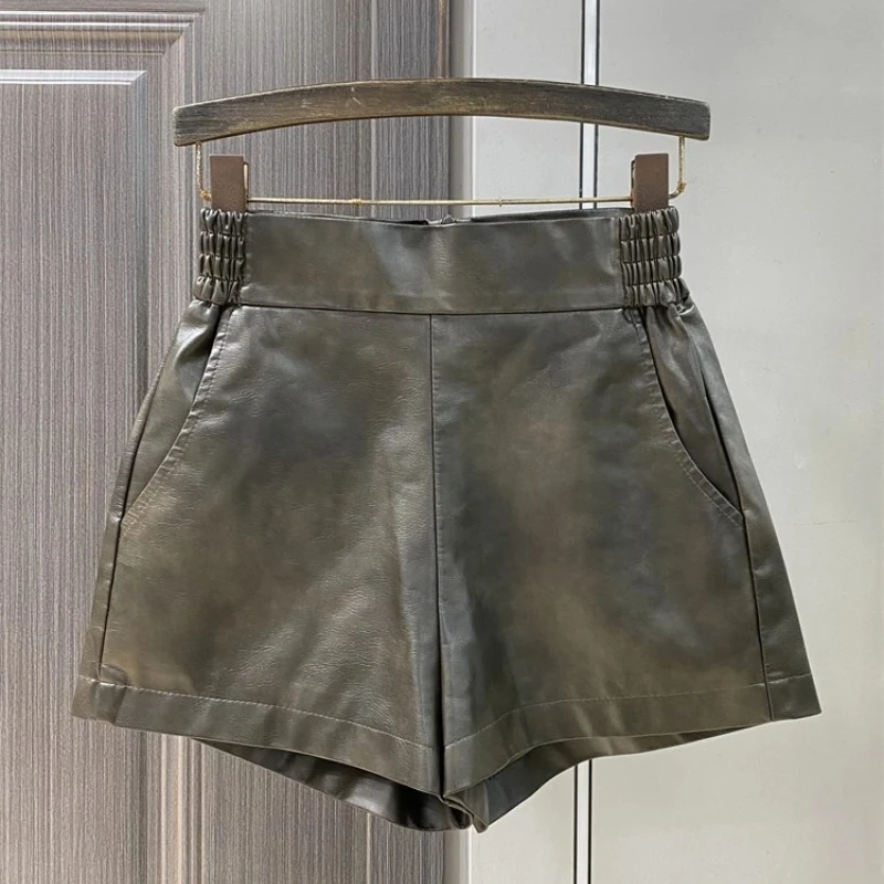 Корейская версия, шорты из искусственной кожи, женские шорты 2022, осень и зима, новые возрастные темпераментные узкие широкие брюки А-силуэта
Корейская версия, шорты из искусственной кожи, женские шорты 2022, осень и зима, новые возрастные темпераментные узкие широкие брюки А-силуэта