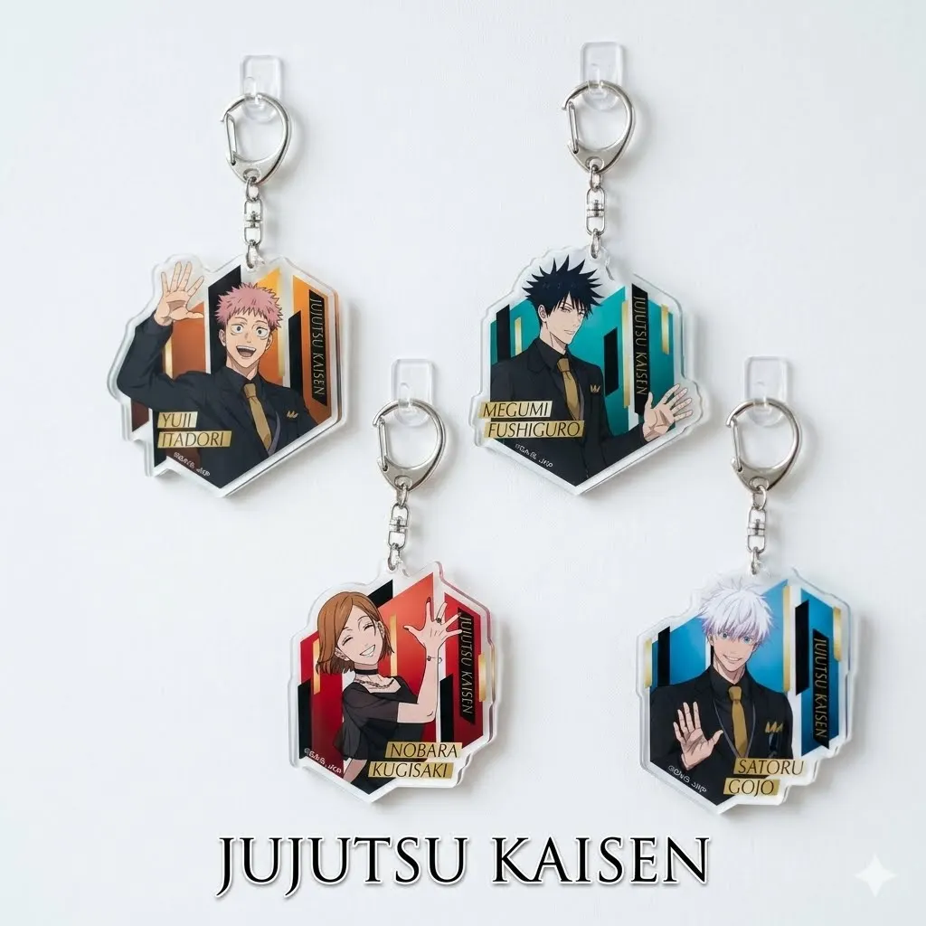 Jujutsu Kaisen 6cm Acrylic keychain badge Yuuji Itadori Yuuta Okkotsu backpack charm Key Ring Jewelry Fans Gift
Jujutsu Kaisen 6cm Acrylic keychain badge Yuuji Itadori Yuuta Okkotsu backpack charm Key Ring Jewelry Fans Gift