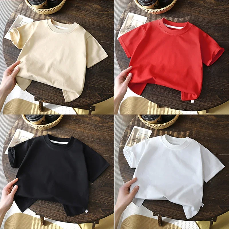 Summer Solid Children Cotton Casual Short Sleeve White Red Black T-shirts Girls Baby Clothes Kids Boys Toddler High-quality Tops
Summer Solid Children Cotton Casual Short Sleeve White Red Black T-shirts Girls Baby Clothes Kids Boys Toddler High-quality Tops