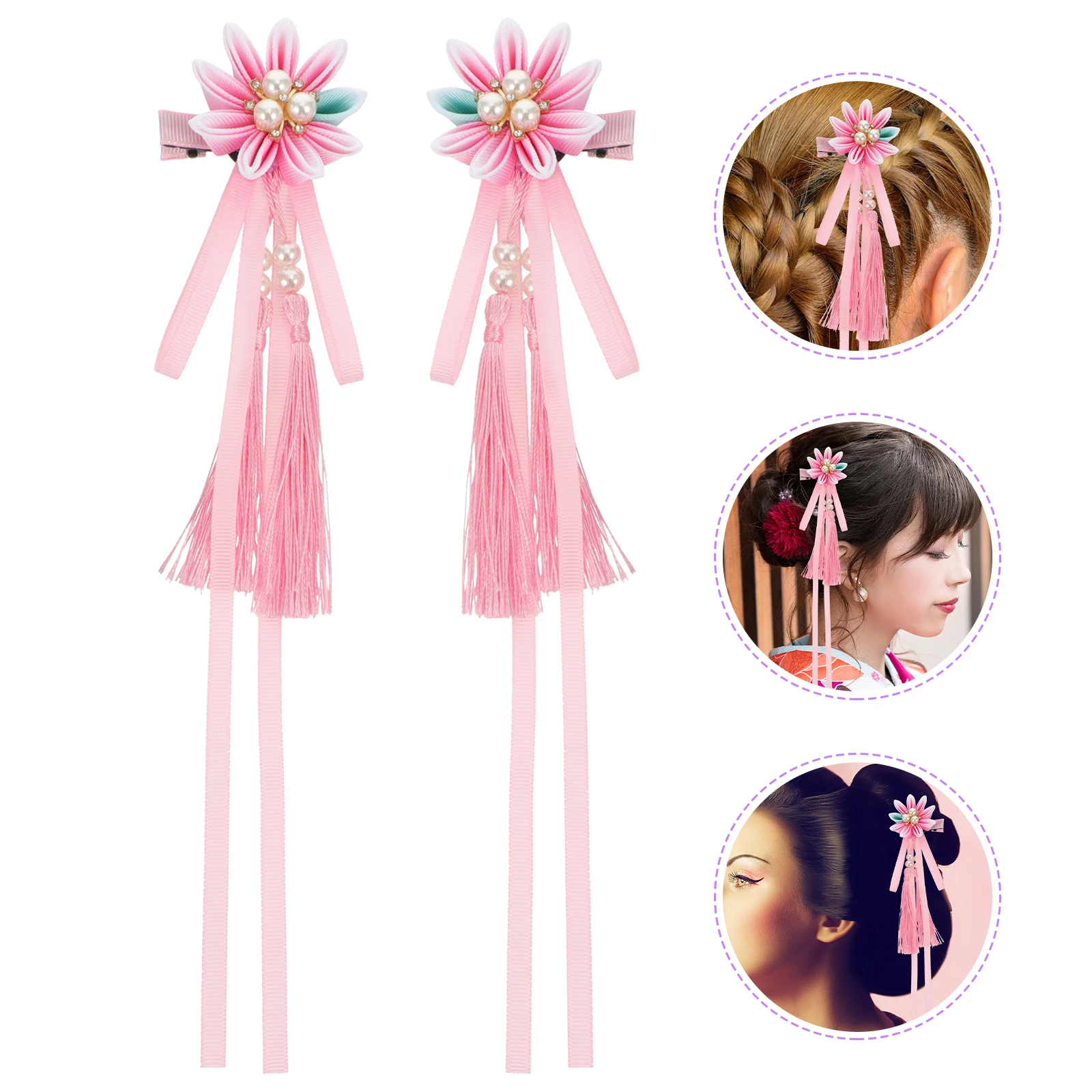 Gradient Colored Flower Hair Clip Retro Barrette Tassels Decorative Women Hairpin Plastic Clamps Lightweight Comfortable Wedding
Gradient Colored Flower Hair Clip Retro Barrette Tassels Decorative Women Hairpin Plastic Clamps Lightweight Comfortable Wedding