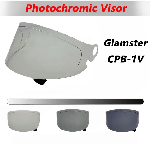 Motorcycle Helmet Visors CPB-1V Visor Automatically hromic Lens Helmet Photochromic Visor For Shoei Glamster
Motorcycle Helmet Visors CPB-1V Visor Automatically hromic Lens Helmet Photochromic Visor For Shoei Glamster