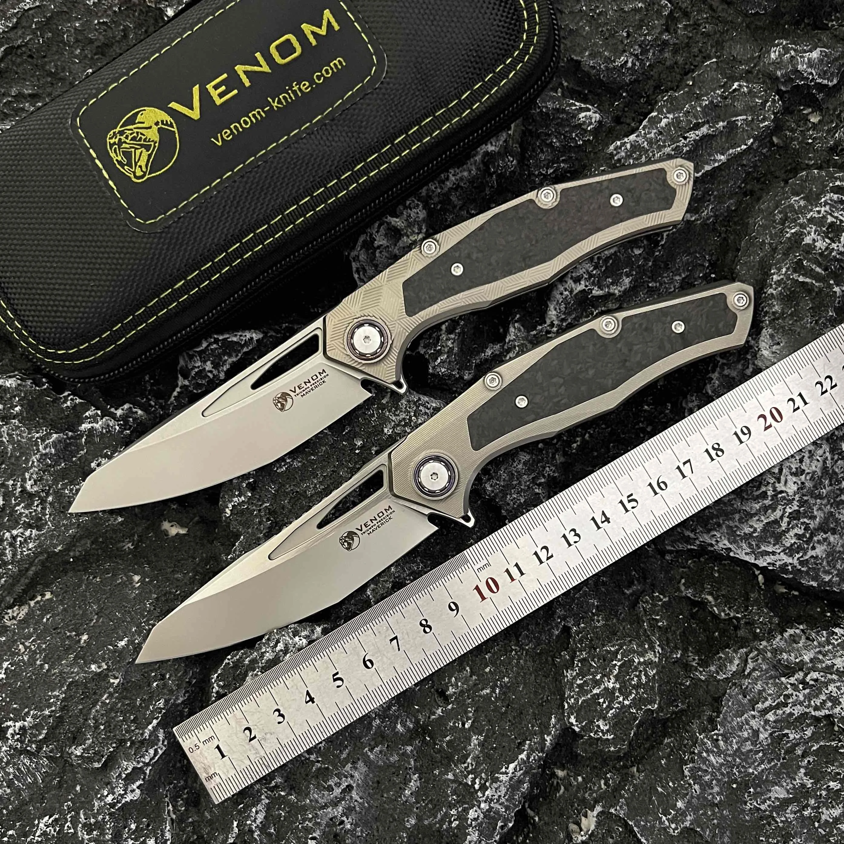VENOM Lone Ranger Folding Knife M390 Blade Titanium+CF Handle Outdoor Camping Tactics Survive Hunting Fishing Kitchen EDC Tool
VENOM Lone Ranger Folding Knife M390 Blade Titanium+CF Handle Outdoor Camping Tactics Survive Hunting Fishing Kitchen EDC Tool