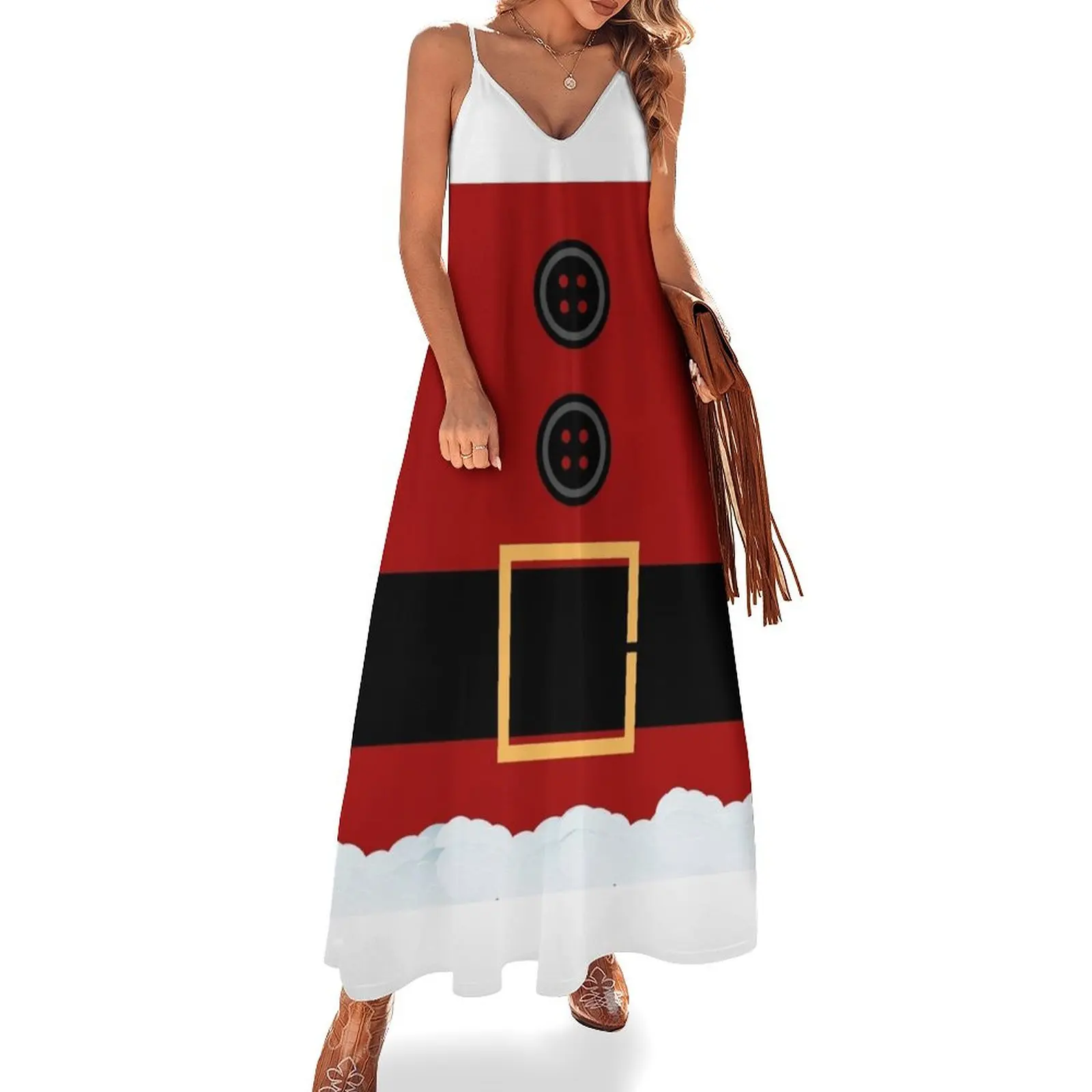 Santa Suit Merry Christmas Happy Holidays Festive Christmas Jolly Holly Design Sleeveless Long Dress festival outfit women Dress
Santa Suit Merry Christmas Happy Holidays Festive Christmas Jolly Holly Design Sleeveless Long Dress festival outfit women Dress