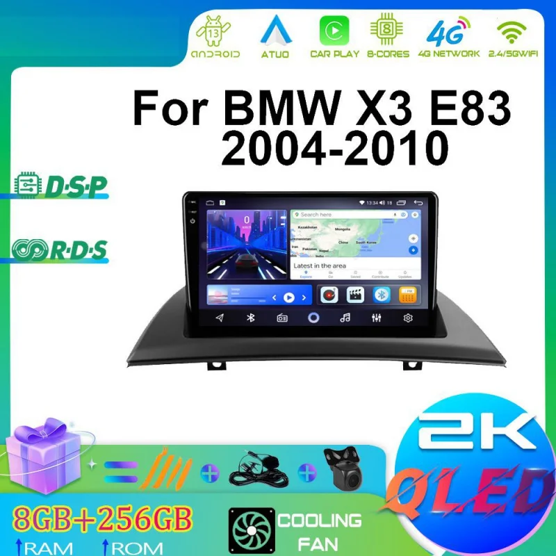 For BMW X3 E83 2004 2005 2006-2010 Car Intelligent Systems Android Car Player GPS WIFI Carplay 4G Car Radio Navigation Stereo
For BMW X3 E83 2004 2005 2006-2010 Car Intelligent Systems Android Car Player GPS WIFI Carplay 4G Car Radio Navigation Stereo