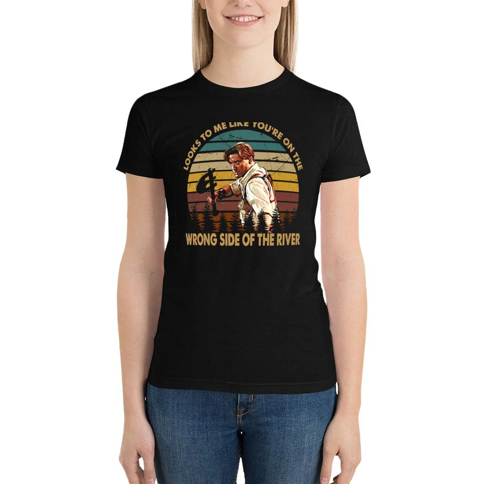 The River The Mummy Brendan art vintage T-Shirt shirts graphic tees female western t-shirt dress for Women
The River The Mummy Brendan art vintage T-Shirt shirts graphic tees female western t-shirt dress for Women