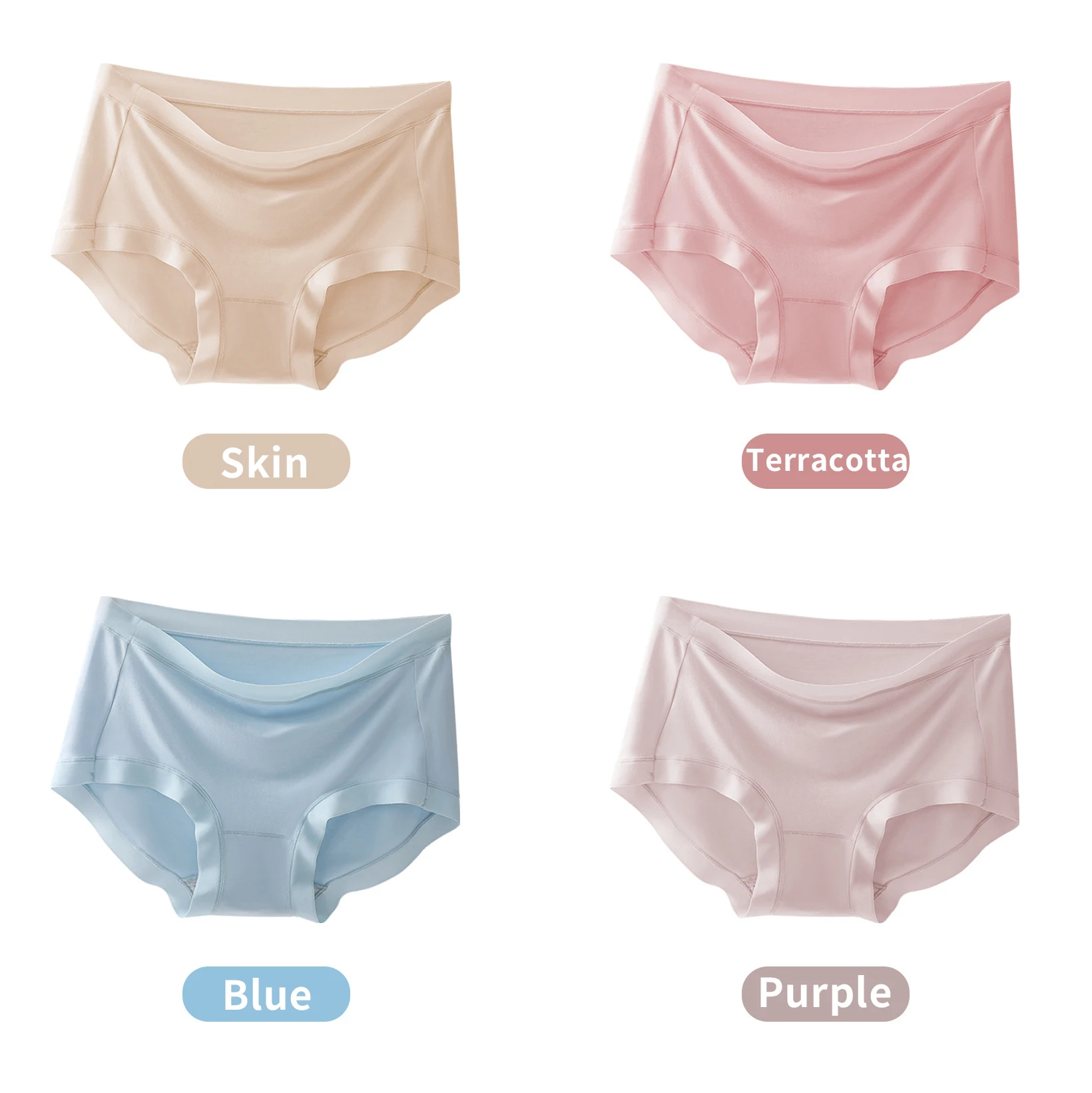 4PCS/Women's Seamless Breathable Invisible Mid-Rise Modal Knitted Panties Underwear Intimates Lingerie for Comfort and Daily Wea
4PCS/Women's Seamless Breathable Invisible Mid-Rise Modal Knitted Panties Underwear Intimates Lingerie for Comfort and Daily Wea