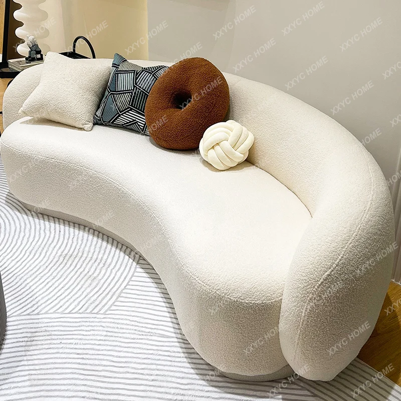 hot sale simple living room sofa small apartment lamb wool light luxury cream style clothing store curved loung
hot sale simple living room sofa small apartment lamb wool light luxury cream style clothing store curved loung